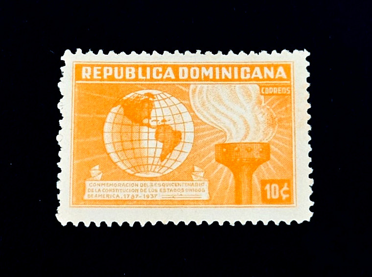 DOMINICAN REPUBLIC Stamp - 1938 150yrs Constitution of USA Sn 334 MNG r46
