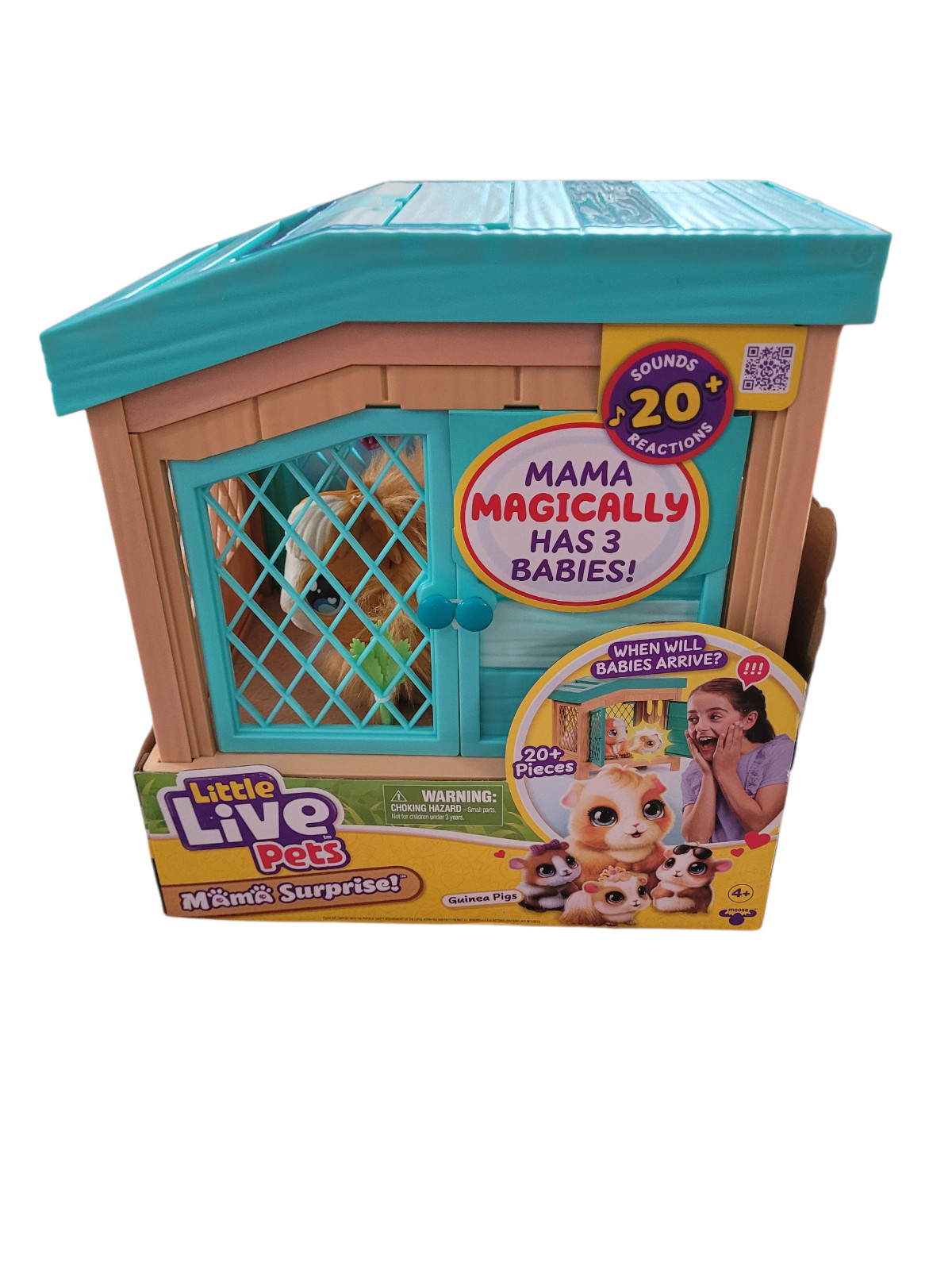 LITTLE LIVE PETS MAMA SURPRISE GUINEA PIGS INTERACTIVE ANIMAL TOY AGES 4+