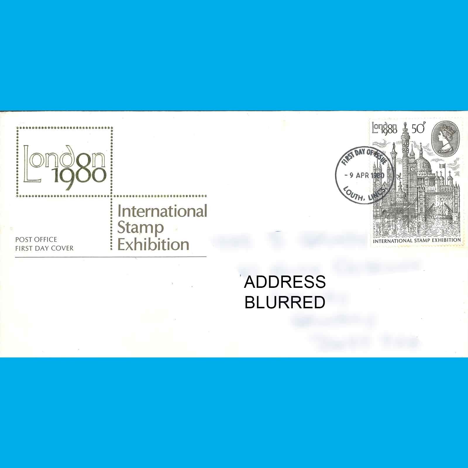 UK FDC London International Exhibition Post Office First Day Cover, 9.4.1980