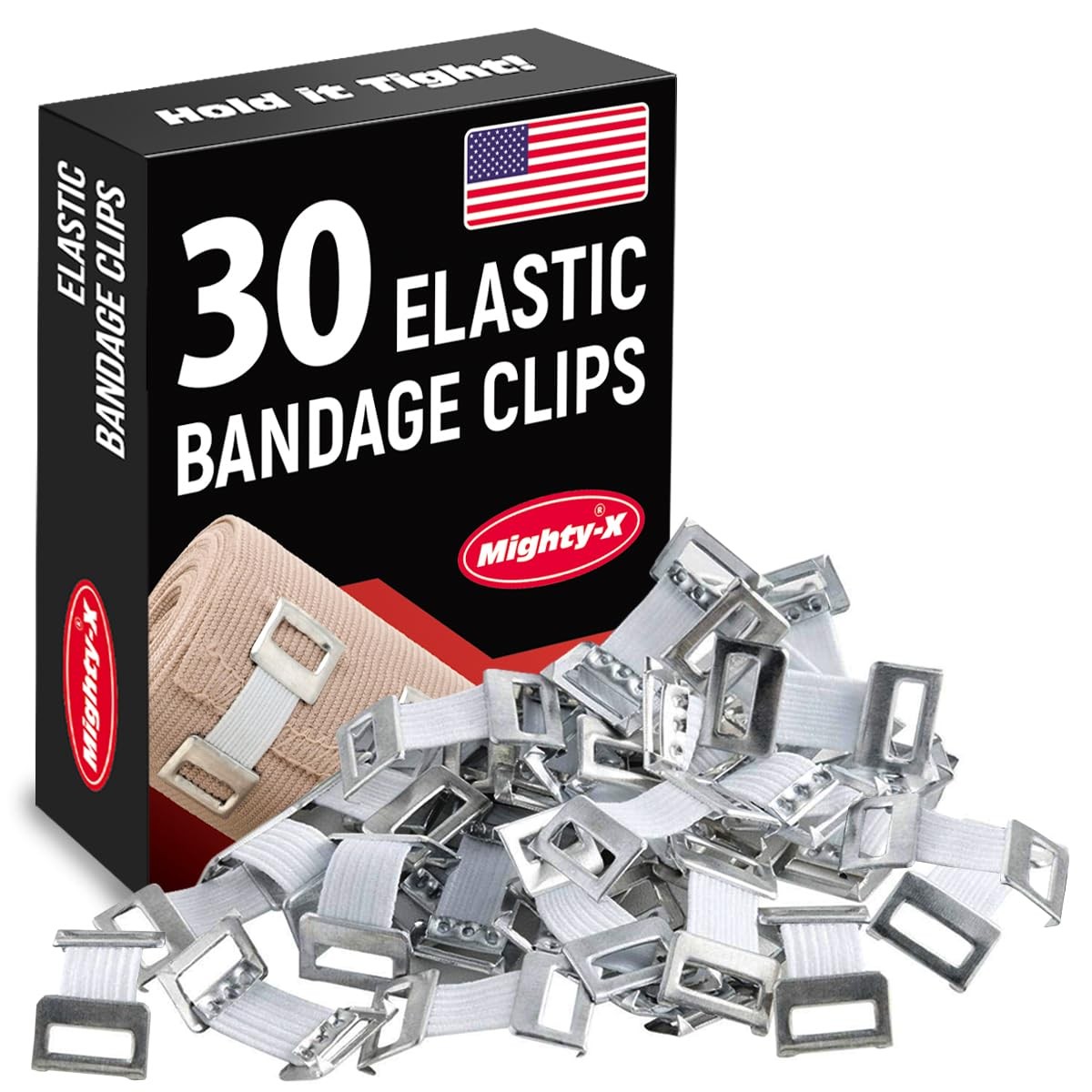 Elastic Bandage Clips - 30 Pack - Wrap 30 Count (Pack of 1) 