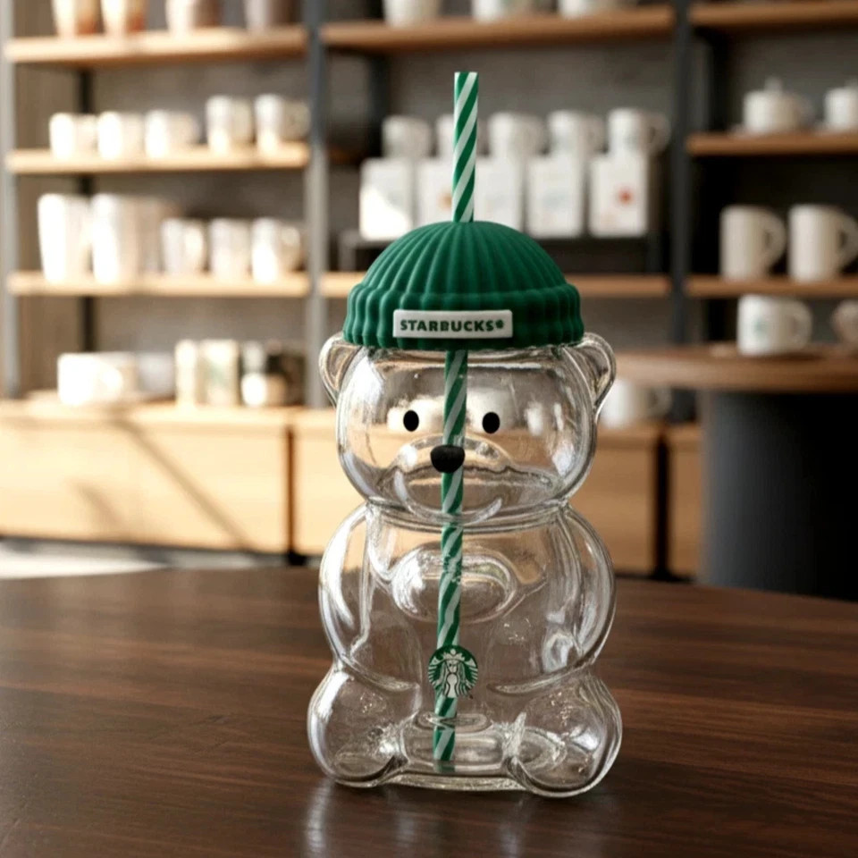 2025 Glass Starbucks Bearista Bear Cold Cup Holiday Limited Edition