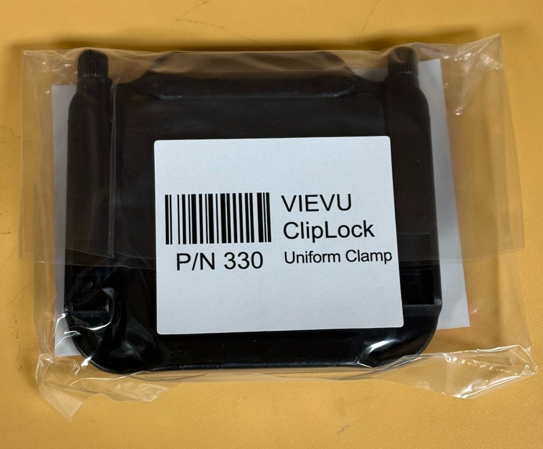 VIEVU CAMERA Cliplock Clamp Police/Security Bodycam Uniform Tactical Black Clip