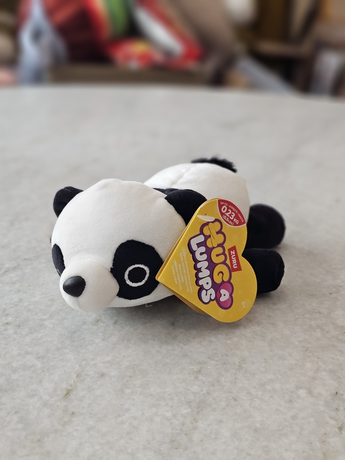Zuru Hug-A-Lumps Pete The PANDA  Weighted 0.5 LBS  Plush 8" NWT