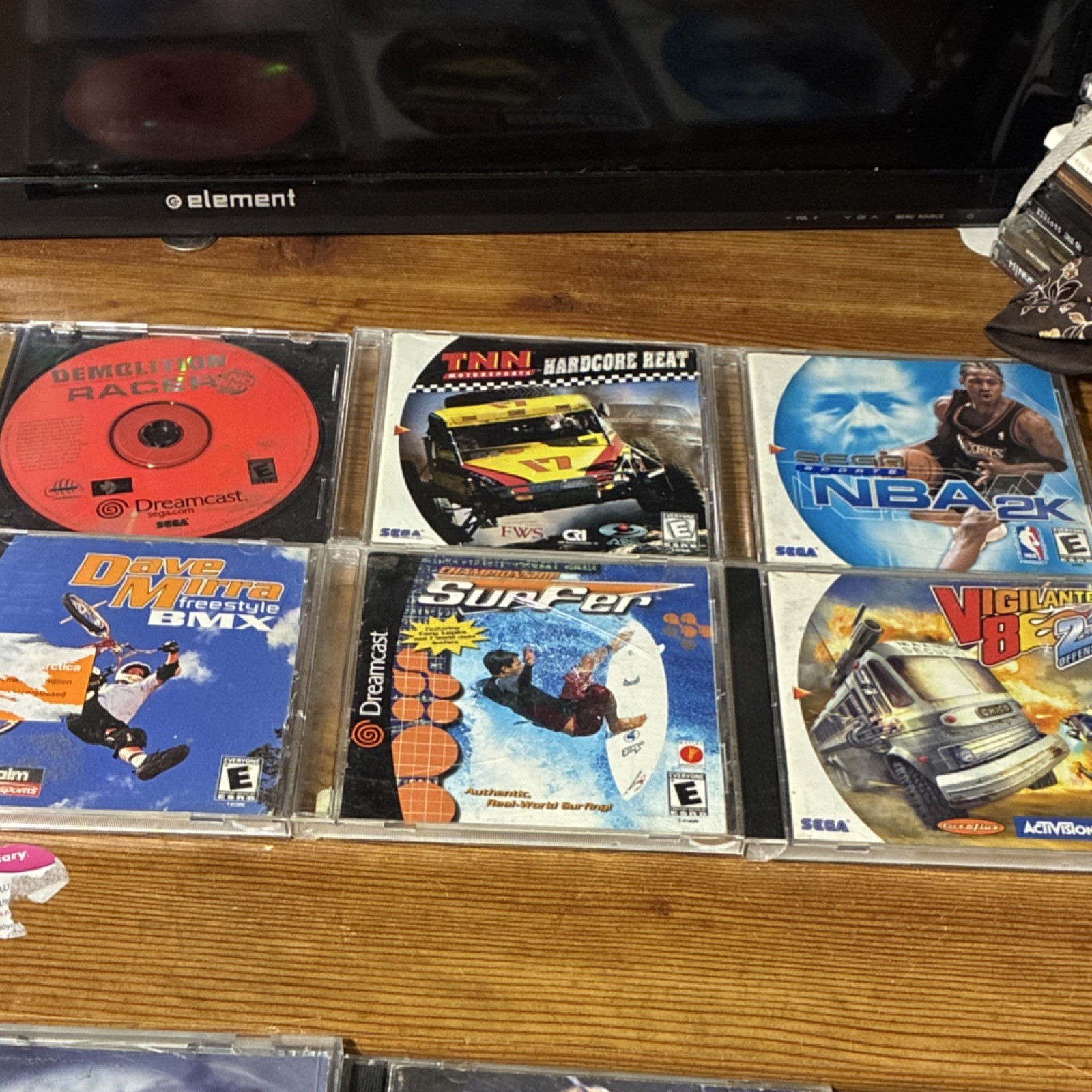 SEGA Dreamcast Game Lot - Demolition Racer, NBA 2K, Dave Mirra, Racing & Sports