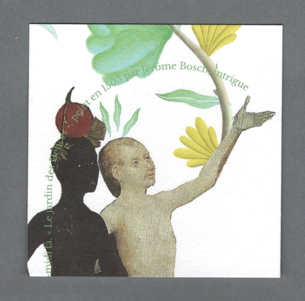 Advertising card - Eau des Délices Le Jardin Retrouvé restaurant back