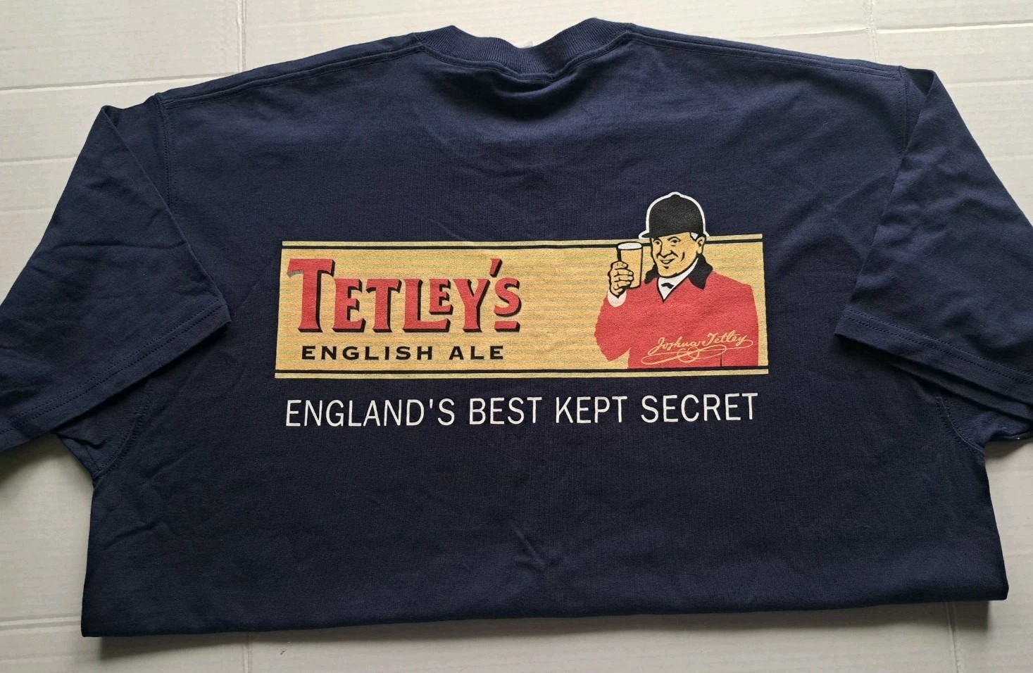Vintage 1990's Tetley’s English Ale Promo T-Shirt men's size XL