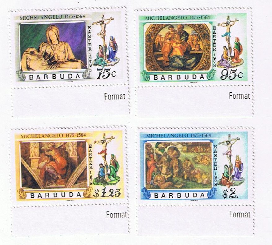 Stamps Antigua Barbuda 1978 # 328-331  Easter MNH
