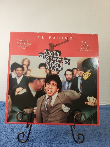 AND JUSTICE FOR ALL 12” LASERDISC MOVIE PACINO, Very Good CONDITION