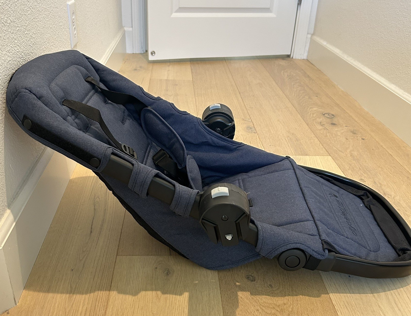 City Select LUX Stroller Seat indigo blue denim fabric with/frame Baby Jogger