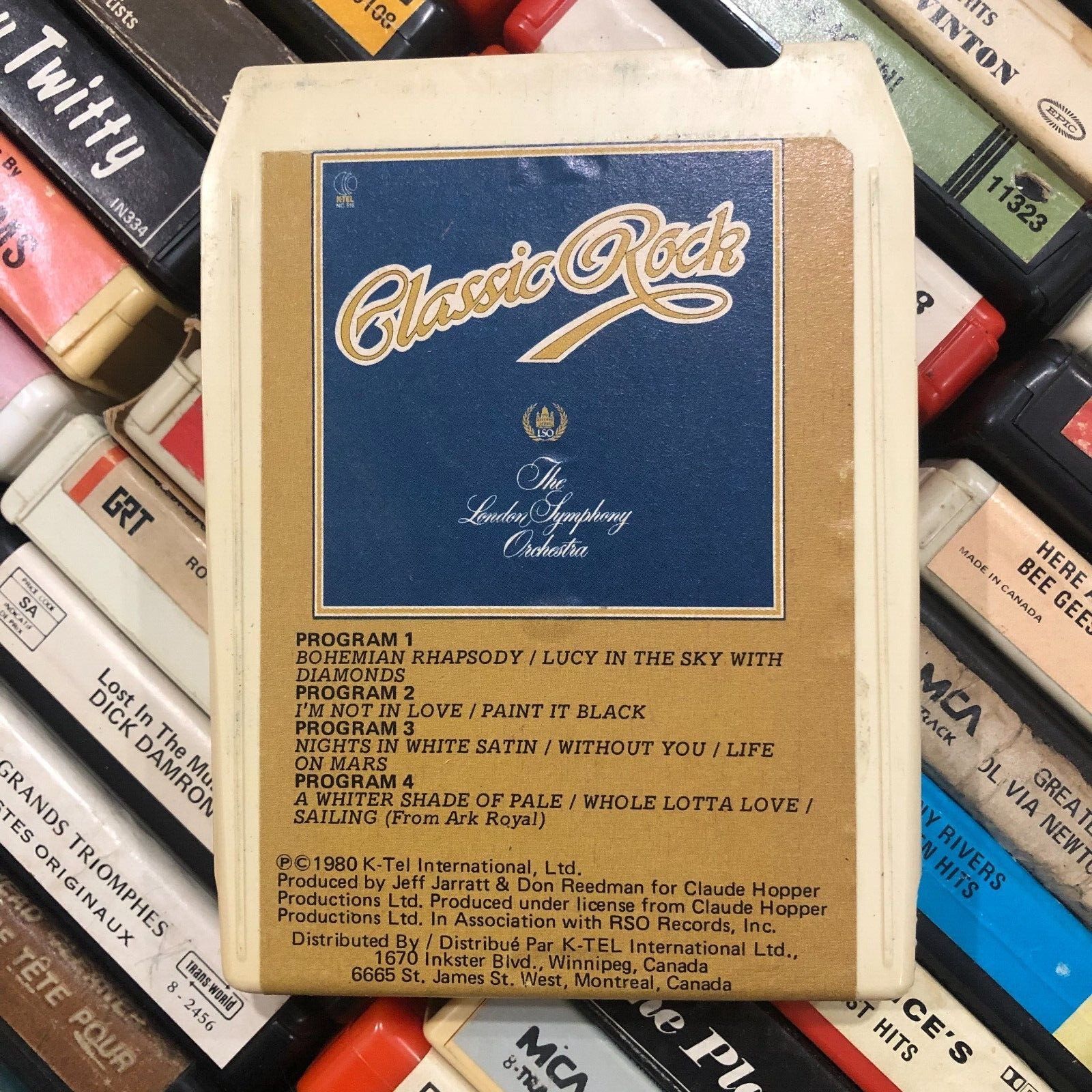 Classic Rock London Symphony Orchestra 1980, 8 Track Tape CANADIAN