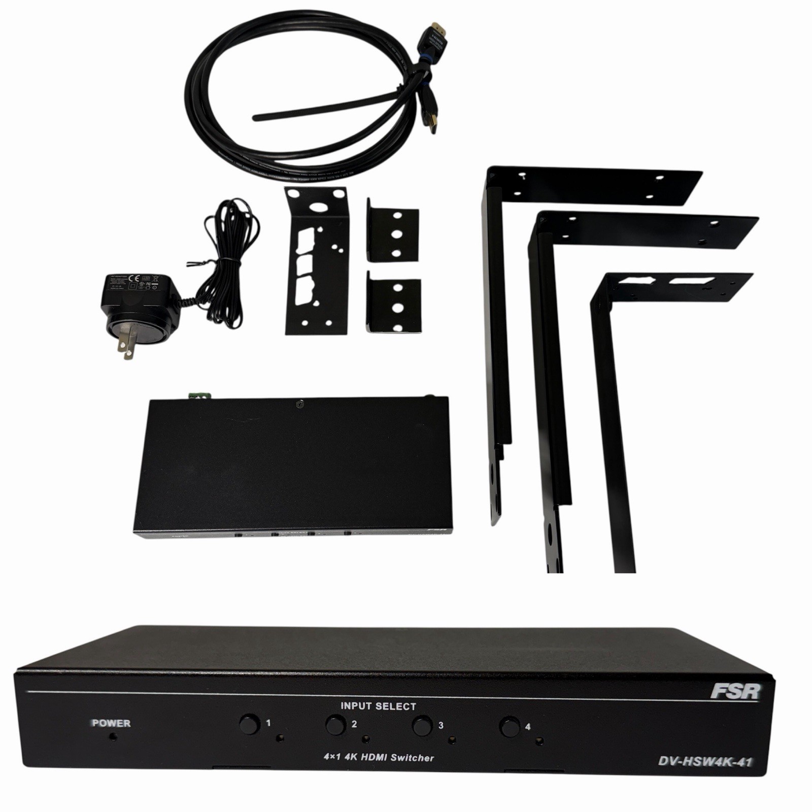 FSR DV PRO HDMI 4x1 4k Matrix Switcher Model: DV-HMSW4K-41 Mounting Hardware