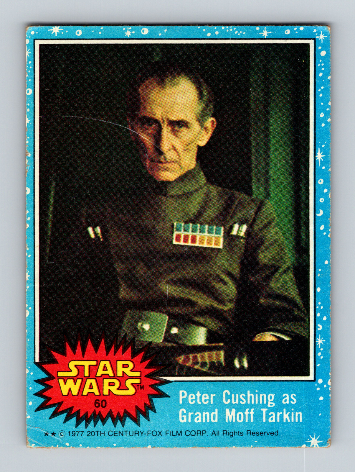 1977 Topps Star Wars Peter Cushing as Grand Moff Tarkin #60