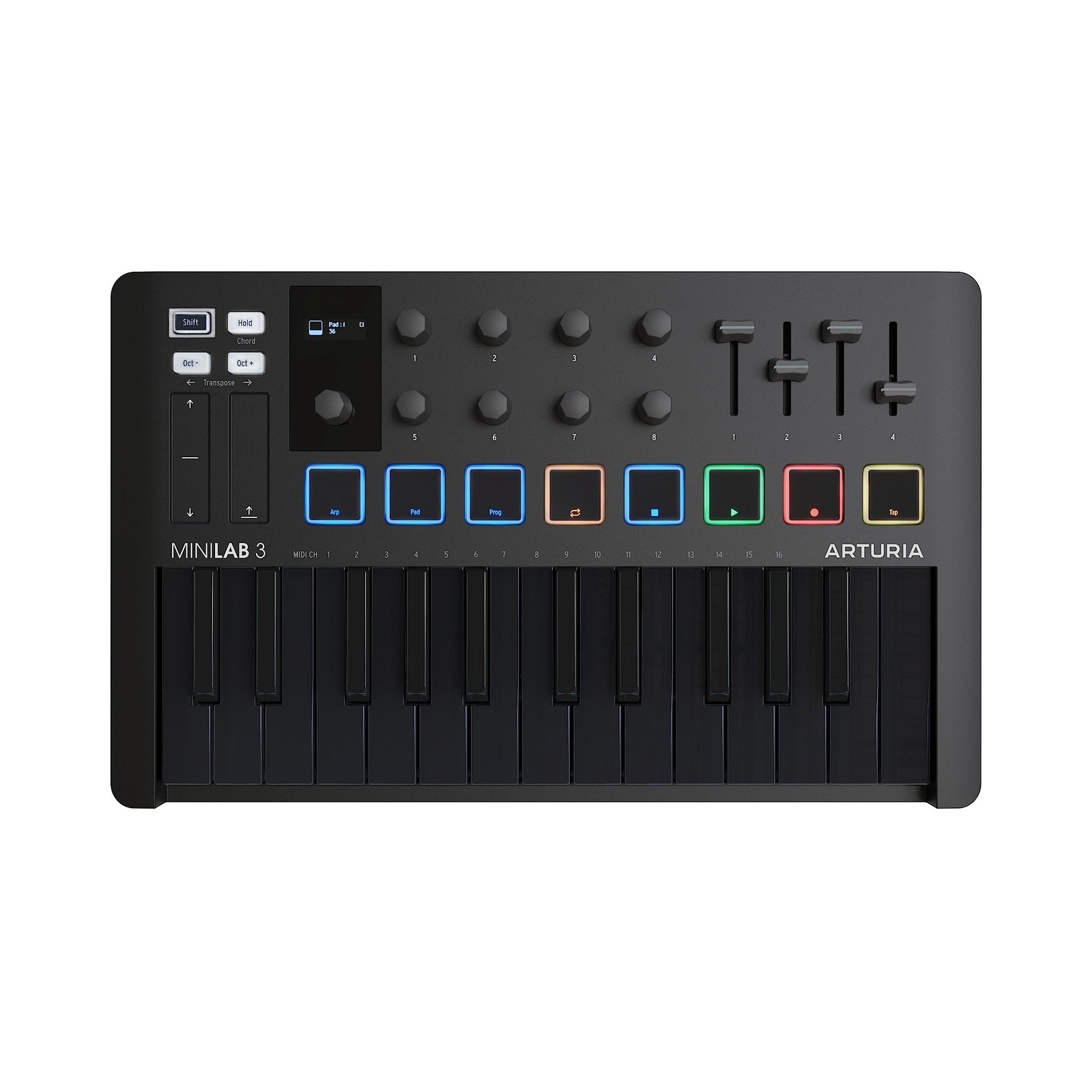 Arturia MiniLab 3 - Universal MIDI Controller for Music Production, with...