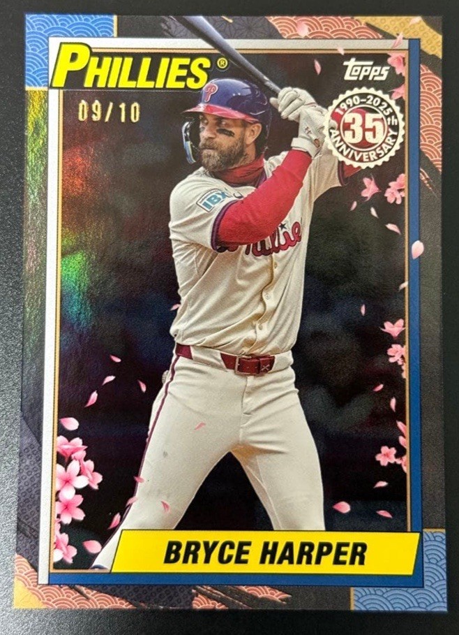 Bryce Harper 2025 Topps Japan Exclusive Cherry Blossom 🌸 Black /10