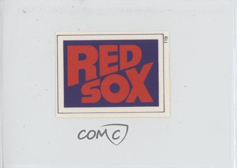 1988 Red Foley's Best Baseball Book Ever Stickers Boston Red Sox Team #119 0au4