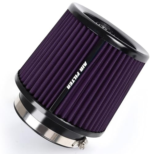3 3.5 4 Inches Cold Air Intake Filter 76mm 89mm 101mm High Performance Purple