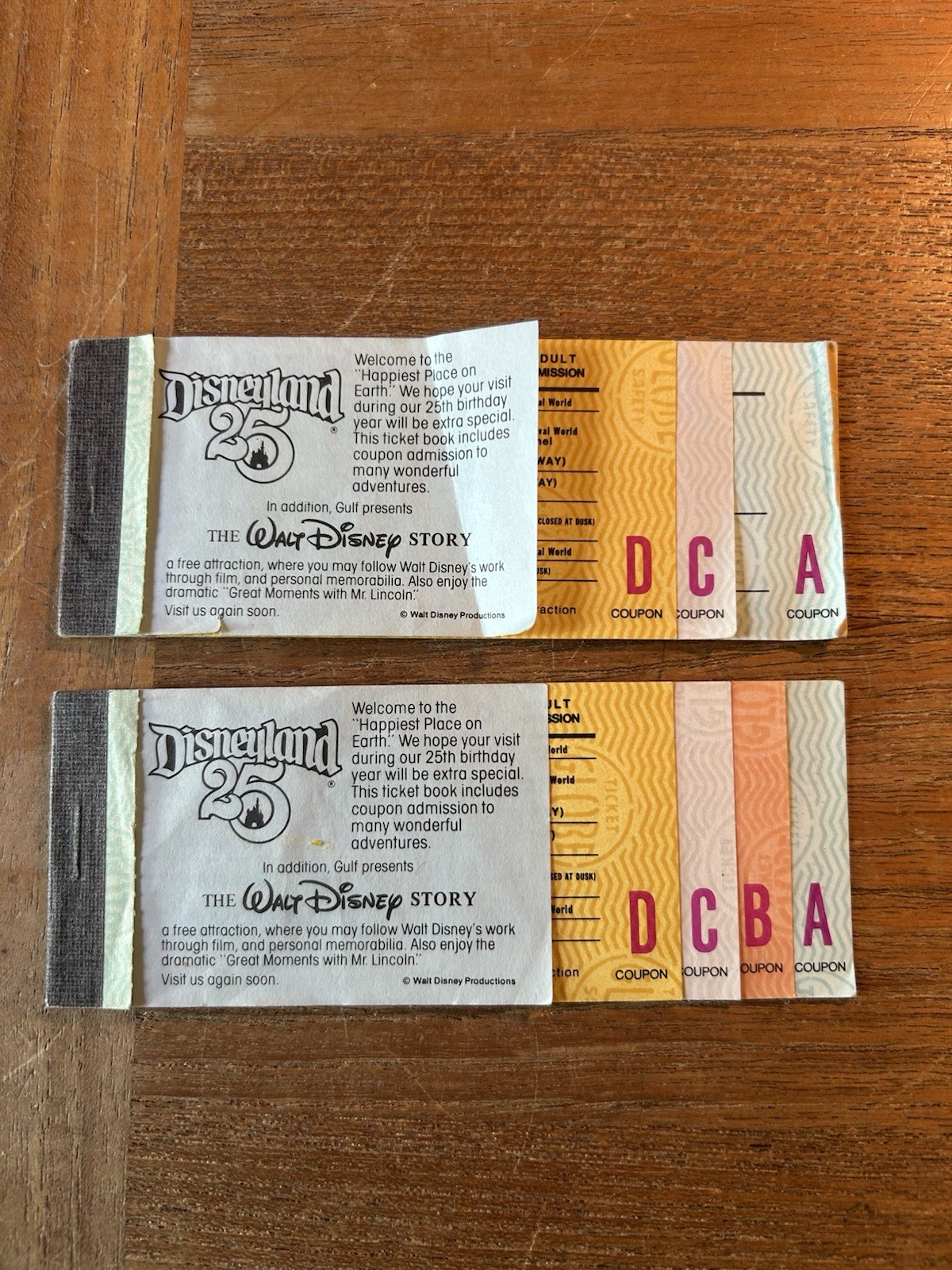 Disneyland 25Th Anniversary Tickets