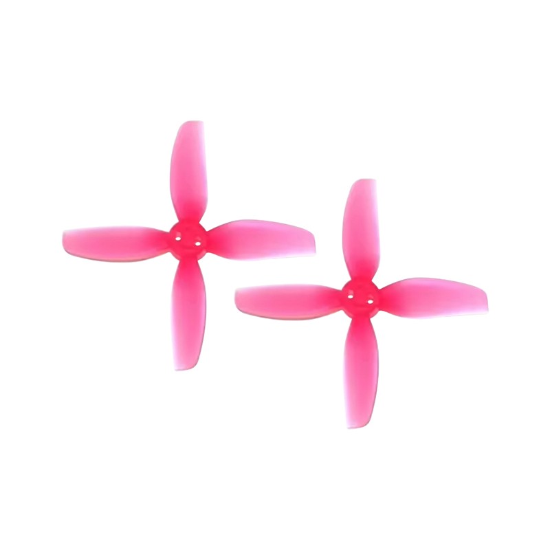 HQProp T3X3X4GR 4-Blade Props for DJI Avata 2 – Gray/Pink (2CW+2CCW) Durable PC