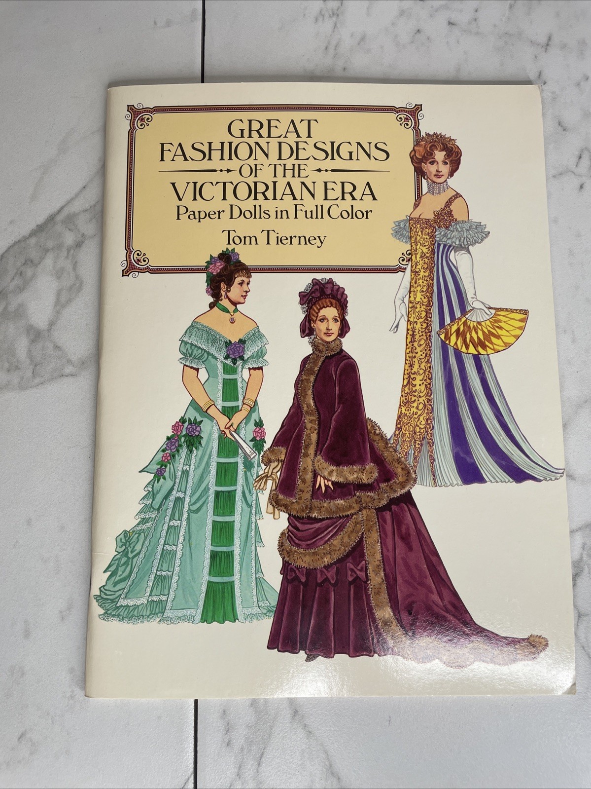 Vtg Great Fashion Designs of Victorian Era Paper Dolls by Tom Tierney UNCUT A13