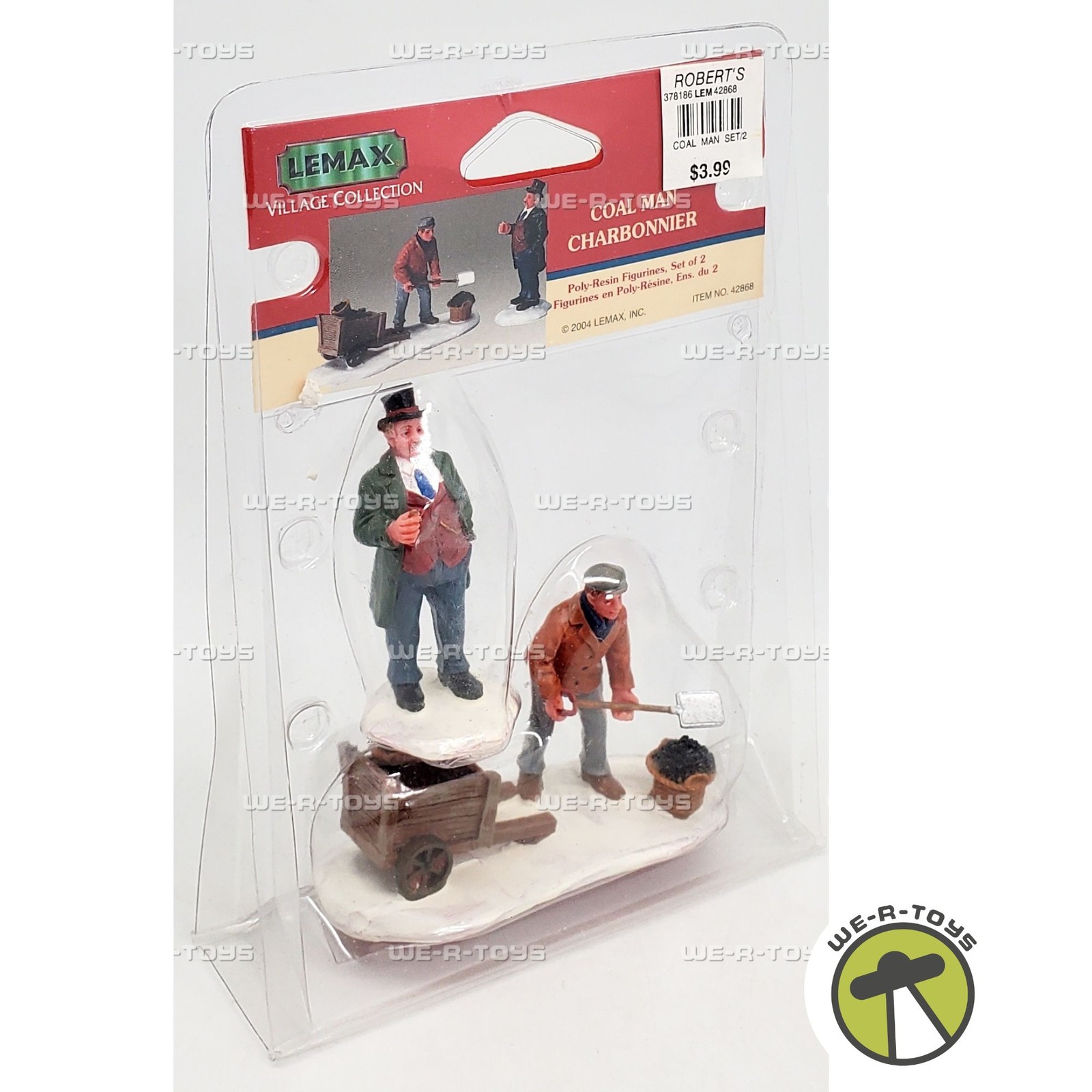 Lemax Coal Man Village Figures 42868