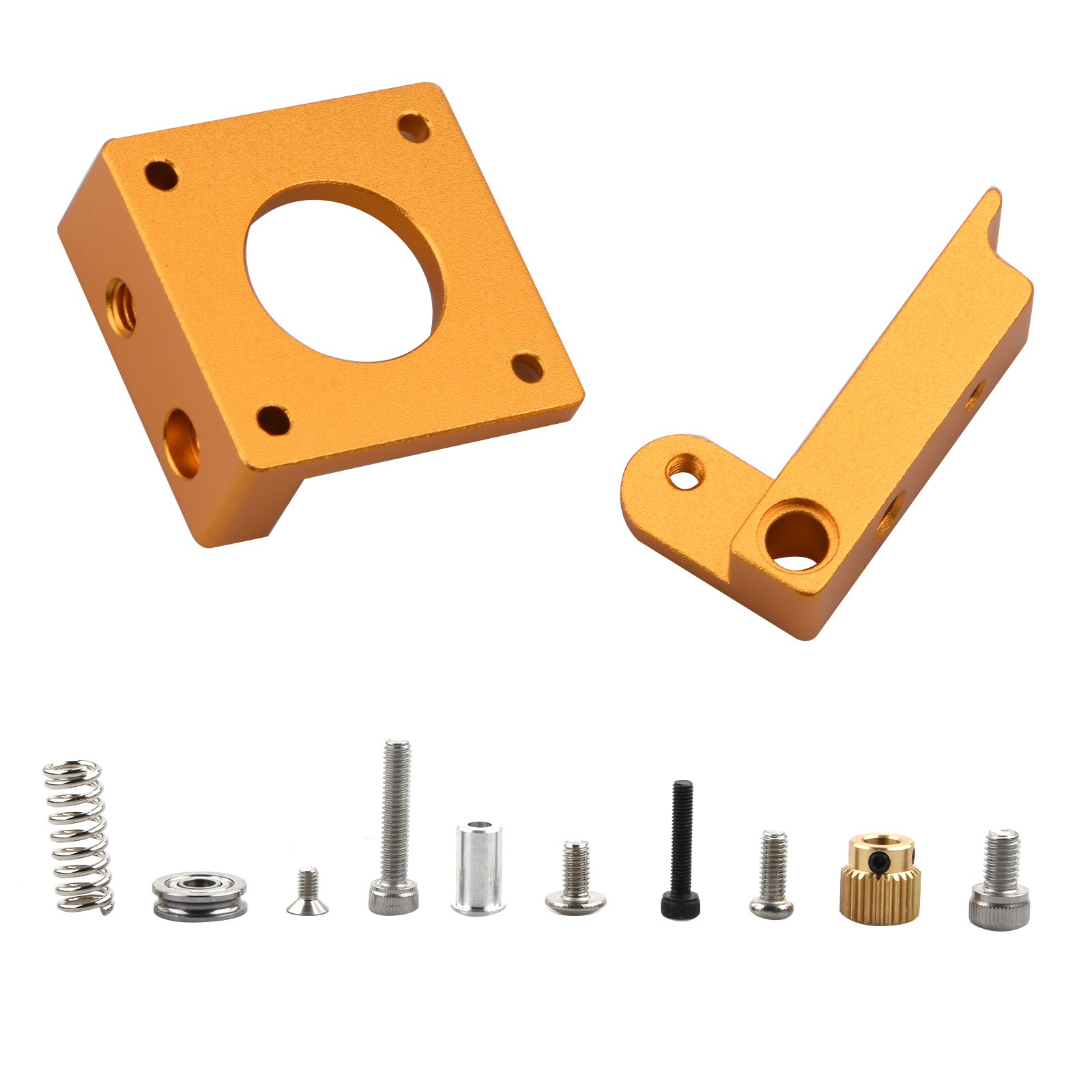 1 Set MK8 Extruder Aluminum Block Left Hand For 1.75mm Filament 3D Printer y