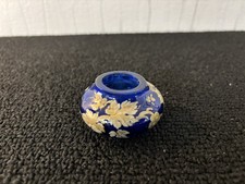 Mini Golden Crystal Vase From Saint Louis