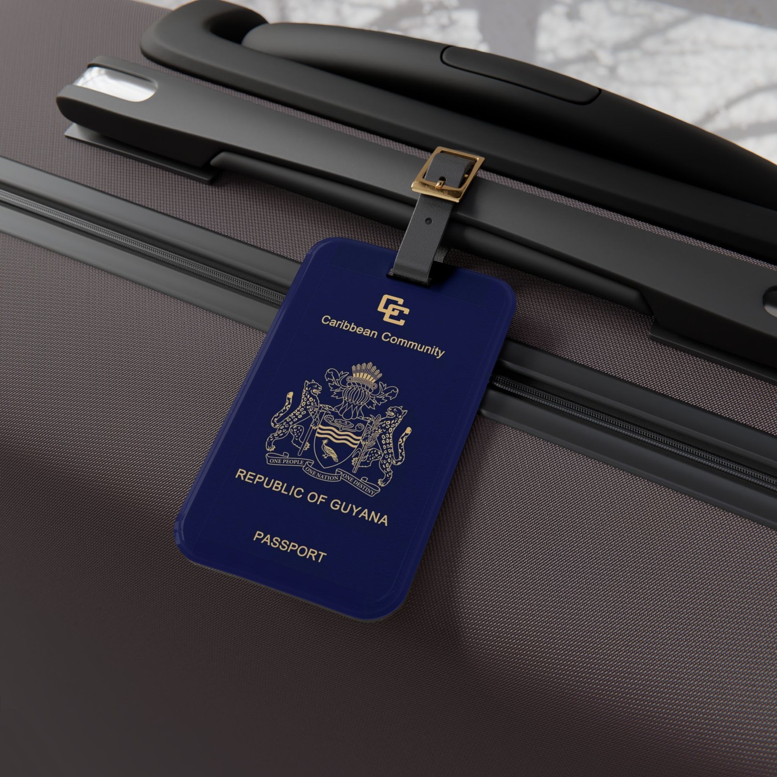 Guyana Passport Cover Luggage Tag