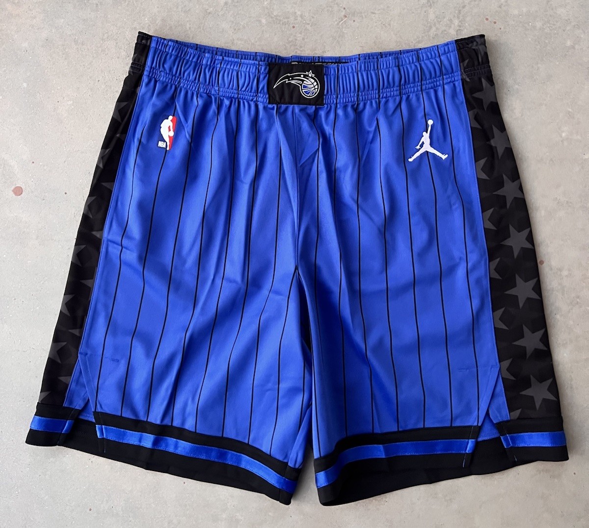 Orlando Magic Shorts Size 42 R XL Blue Statement Team Issued Jordan NBA Pro Cut