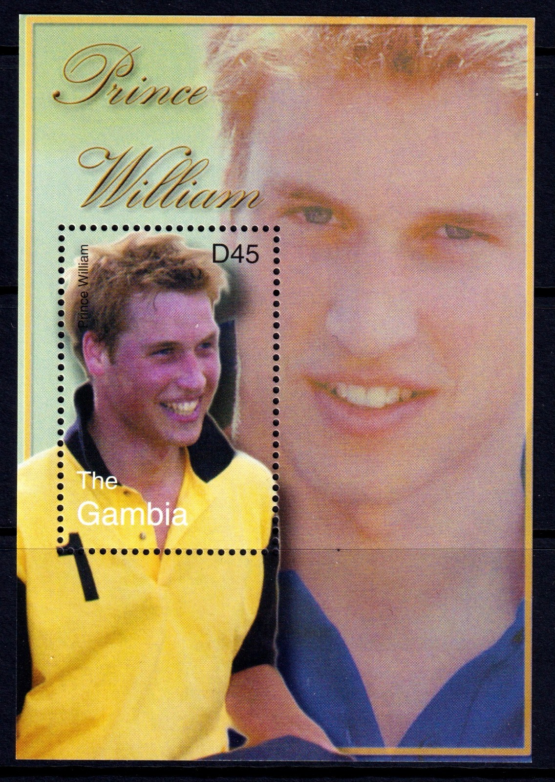 Gambia 2003 Prince William Mint MNH Miniature Sheet SC 2737