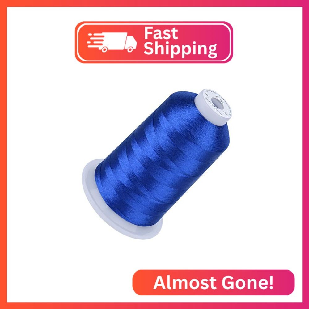 Simthread 5500Yds Embroidery Thread, 5000M High-Yardage 40WT 100% Polyester Thre