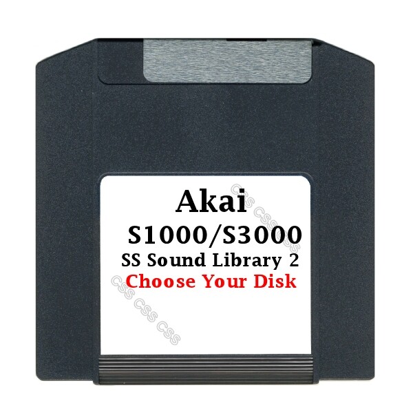 Akai S1000 / S3000 100MB Zip Disk SS Sound Library 2 Choose Your Disk