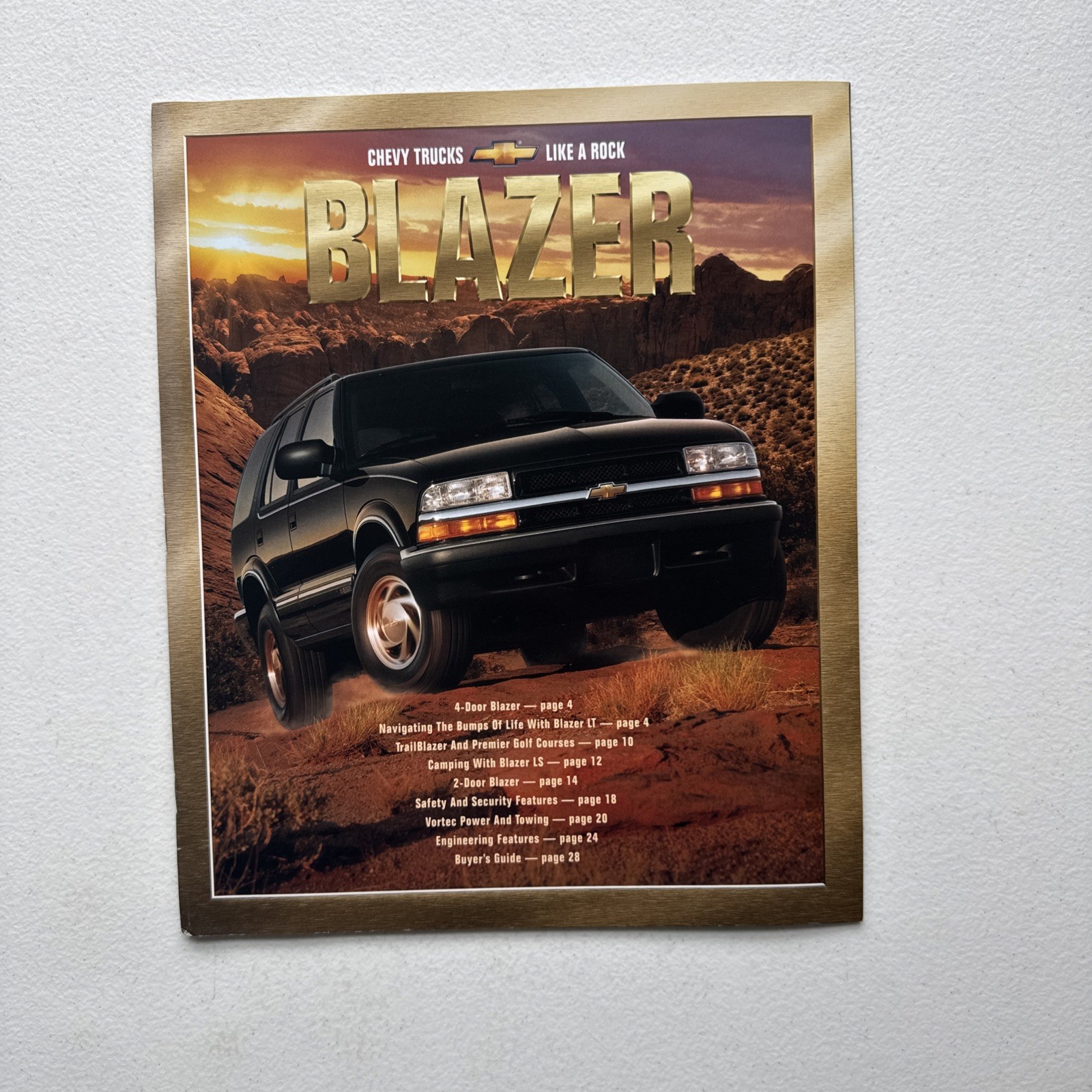 Vintage Chevrolet Blazer Dealer Sales Brochure