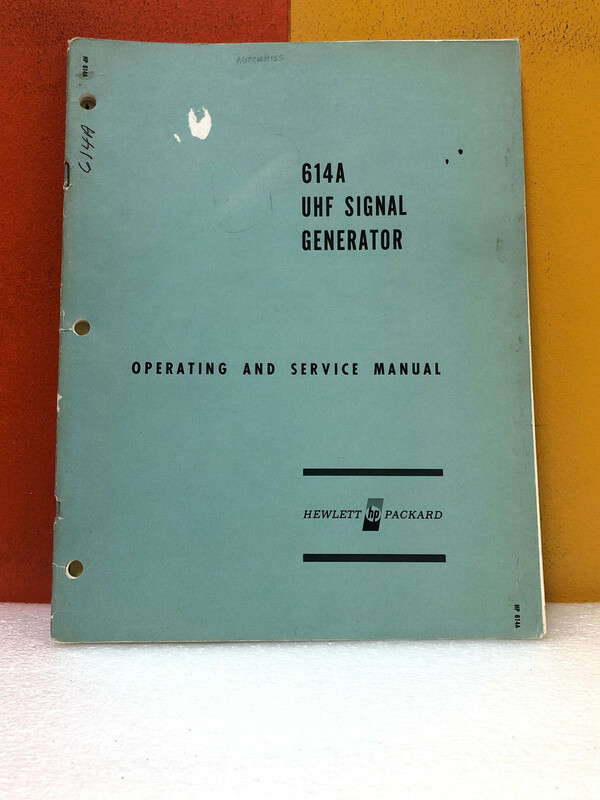 HP 00173-3 614A UHF Signal Generator Operating & Service Manual