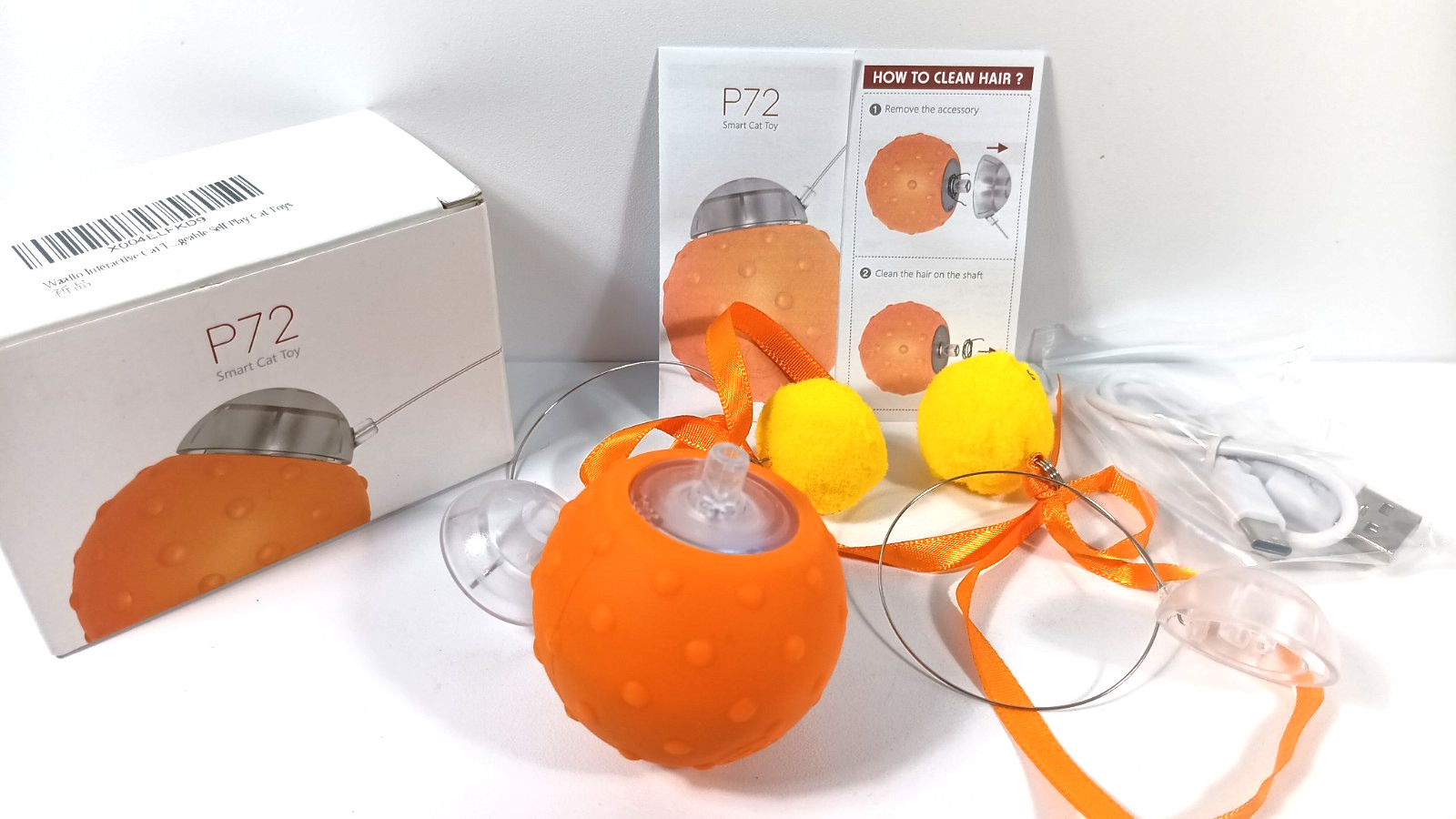 Smart Cat Toy Dongle Giggle Tease Vibrate Tether