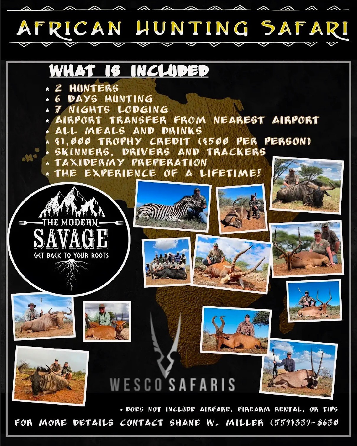 South Africa hunting Safari By Wesco Safari's 