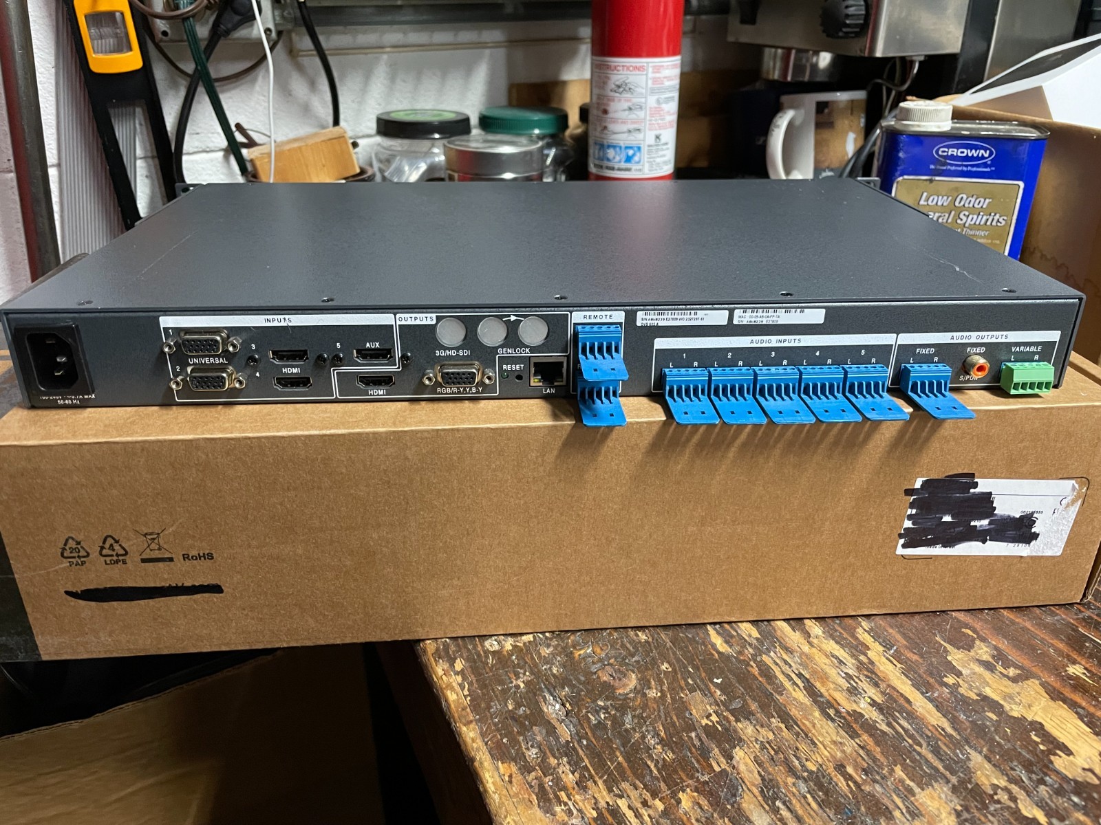 EXTRON DVS-406A DIGITAL VIDEO SCALER SEAMLESS SWITCHER HDTV 1080P/60 W/ 6 INPUT