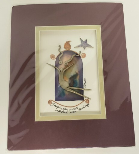 Kathleen Master Mixed Media Imagination Is More Important Than Knowledge 8x10"