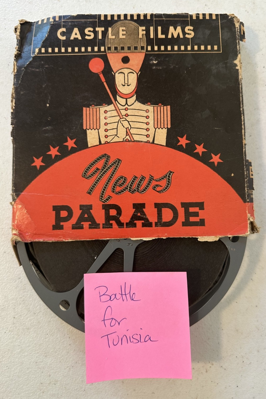 Battle for Tunisia WWII 16 mm News Parade Castle Films reel film 1943 Rommel VTG