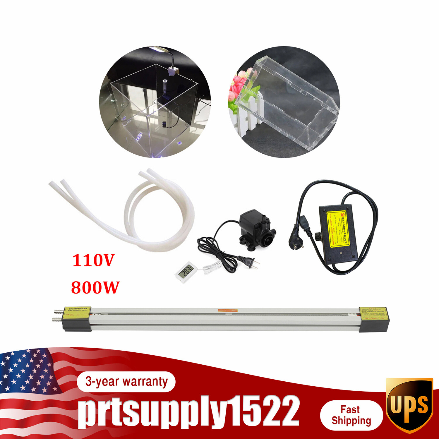 24" Hot Heating Bender Acrylic PVC Plastic Strip Heater Bender Bending Machine