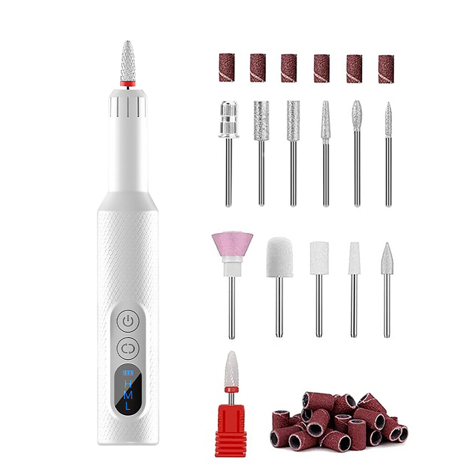 New Portable Multifunctional Cordless Electric Nail Drill File Manicure Pedicure
