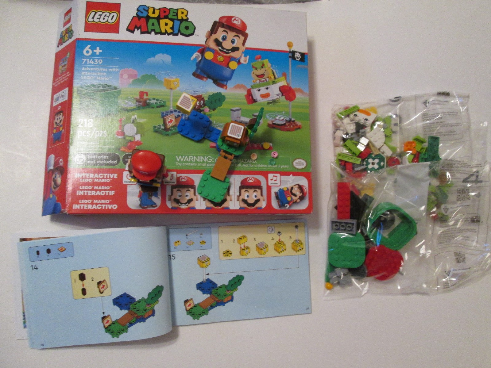 LEGO Super Mario 71439 Adventures with Interactive Lego Mario Missing 3 pieces