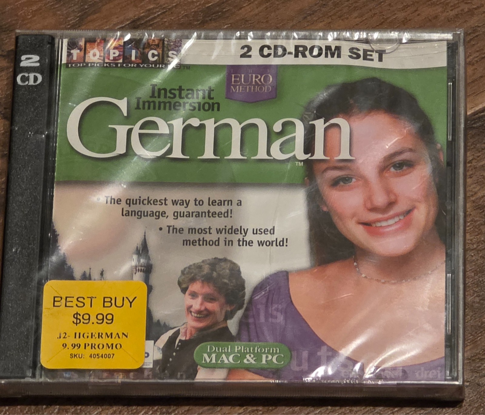 Sealed Instant Immersion German 2 CD-ROM Set Euro Method Mac PC Language