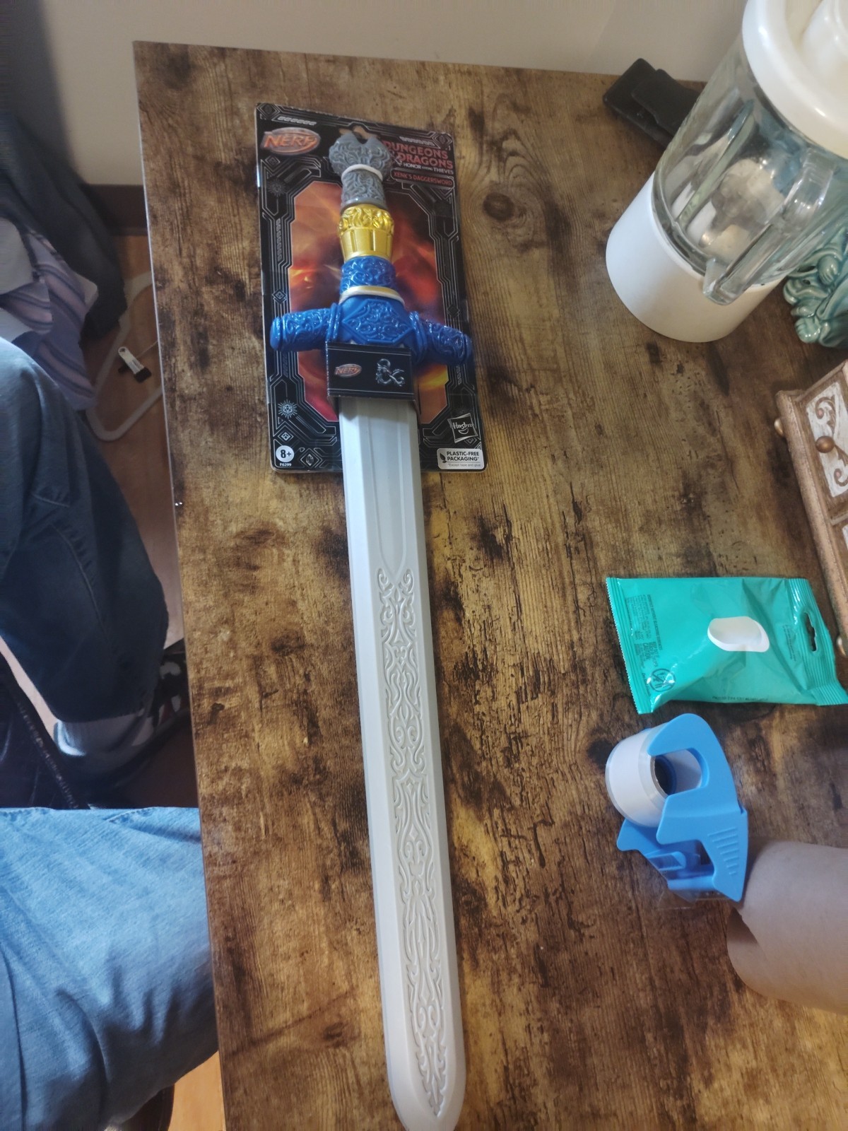 New 2023 Hasbro NERF Dungeons & Dragons Xenk's Daggersword Foam Sword Blade Toy