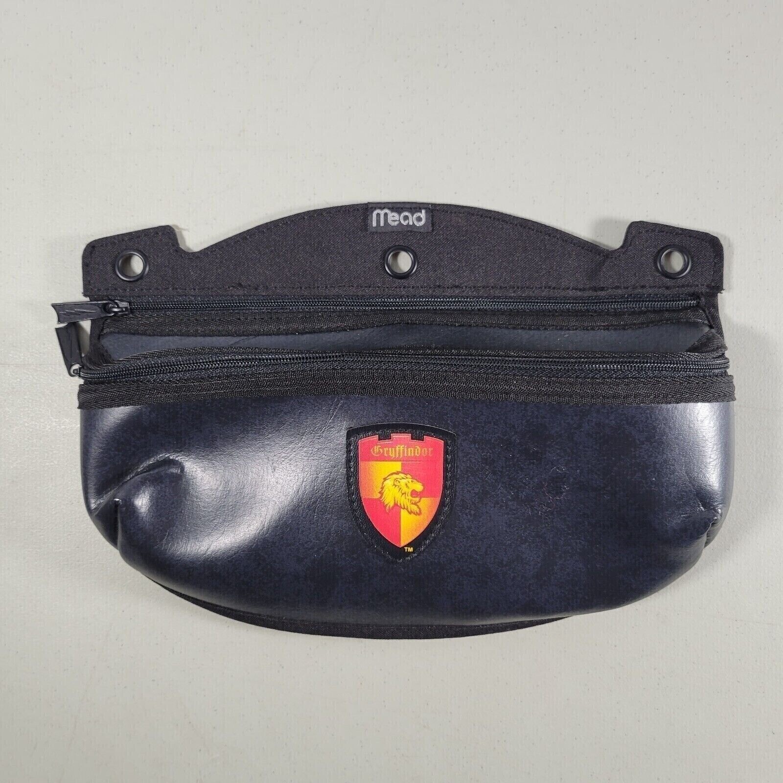 Harry Potter Gryffindor Pencil Case Mead Zipper Pouch Black 3-Ring Binder