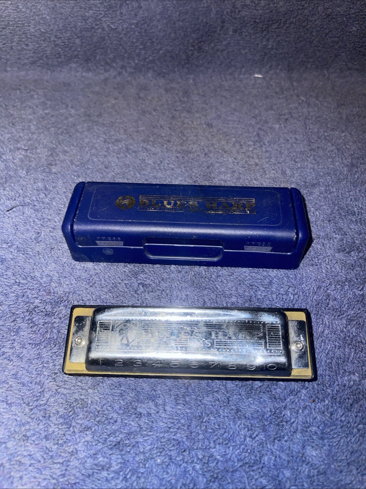Hohner Blues Harp Harmonica Key of Eb in Original Case 532/20 Germany