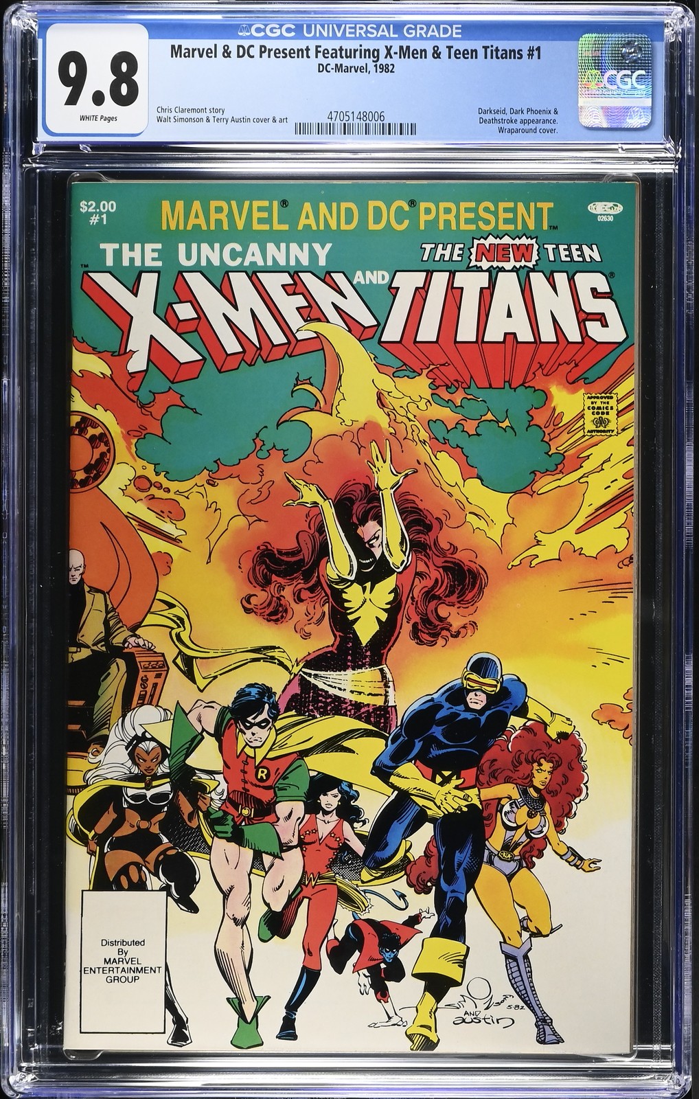 MARVEL & DC PRESENT FEATURING X-MEN TEEN TITANS #1 CGC 9.8 WHITE PAGES FREE SHIP