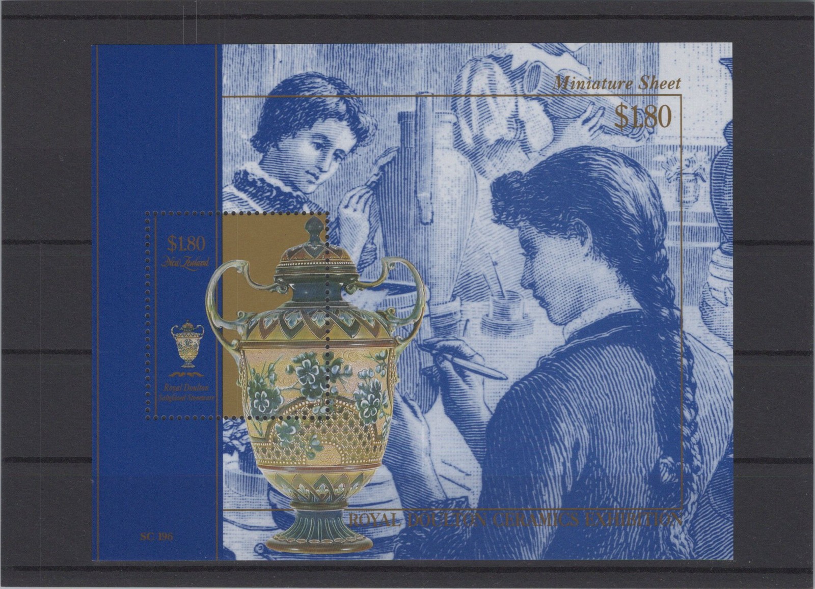 New Zealand 1993 Stoneware Ceramics XF Mint Never Hinged