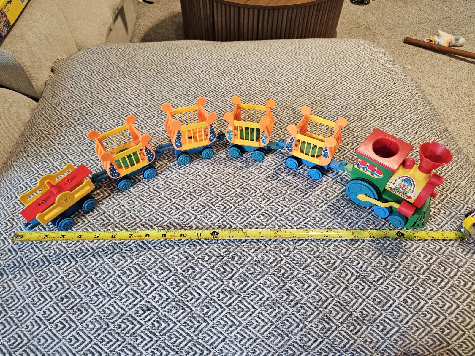 Vintage 1981 Playmates Magic Clown Circus Train- 6 Pieces