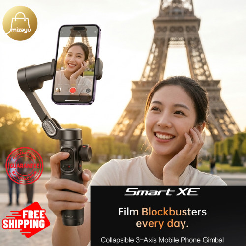 3-Axis Handheld Gimbal Camera Stabilizer for Smartphone With AI Face Tracking