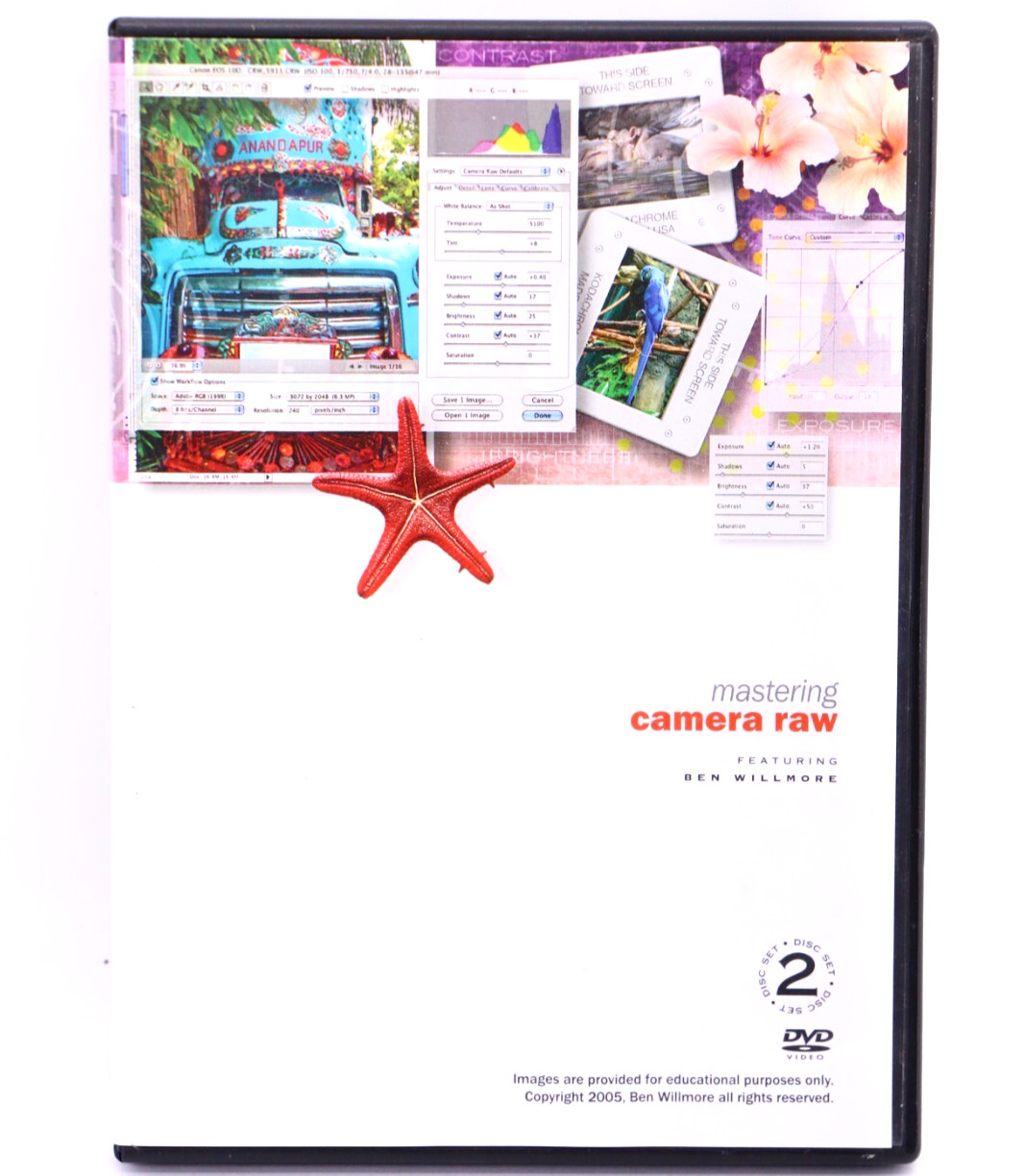 Mastering Camera Raw Disc DVD 2x Set Featuring Ben Willmore Photography Learning